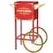 Great Northern Popcorn Popcorn Machine Cart, Replacement for 4-8 Ounce Poppers, 2 Shelves, Push Handle, Bicycle Wheels, Red 466345LPV - alternate 1